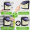 CLAONER Solar Power 128 LED Lights PIR Motion Sensor Outdoor Security Lamp Wall